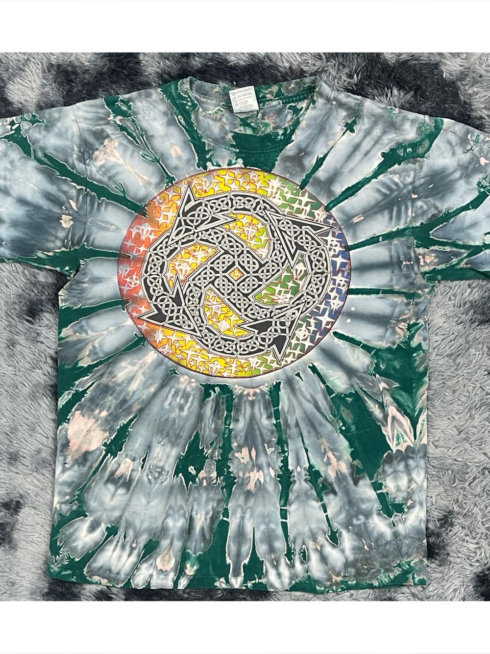 Vintage Graphic Tie Dye Short Sleeve T-Shirt